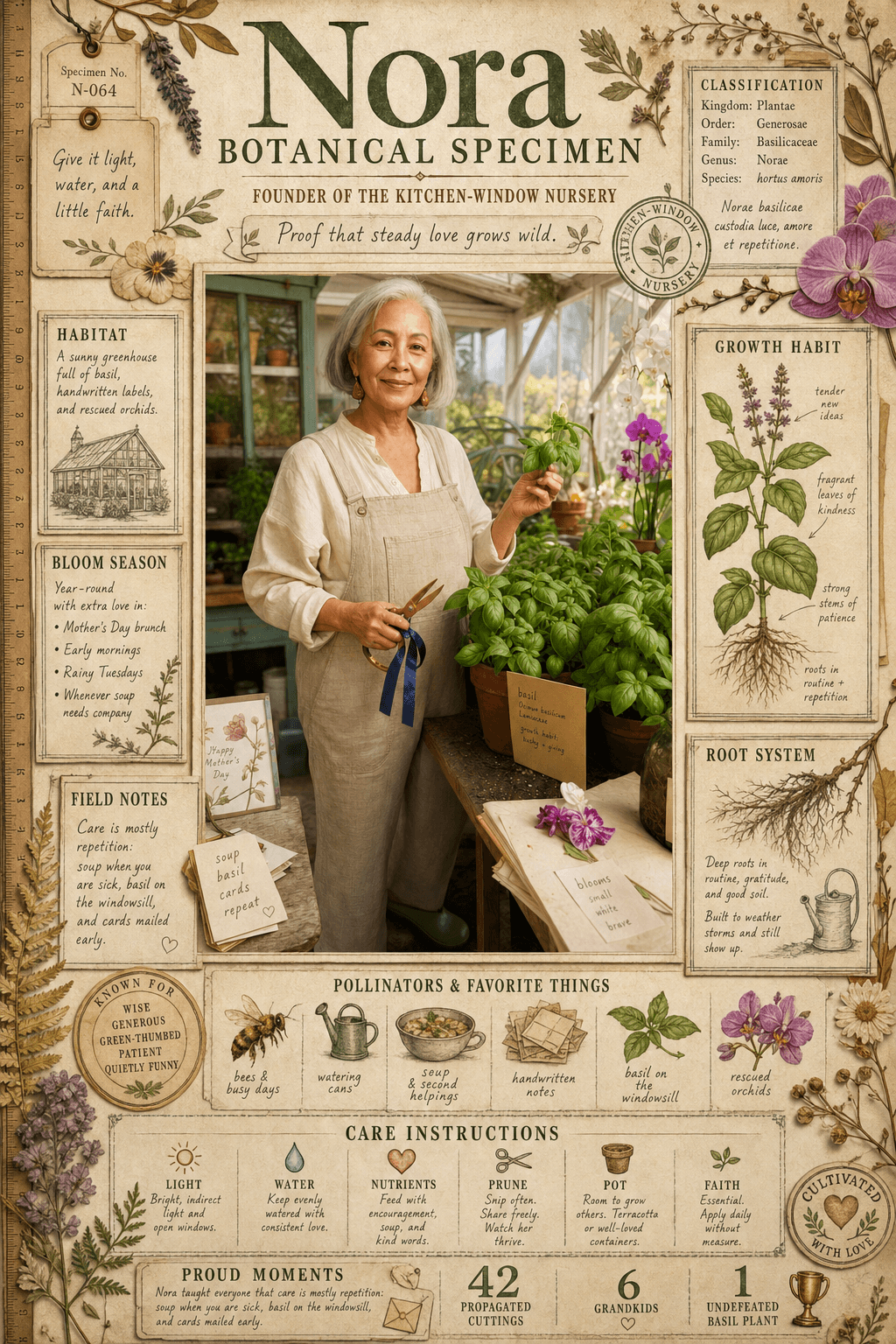 Nora Botanical Specimen poster