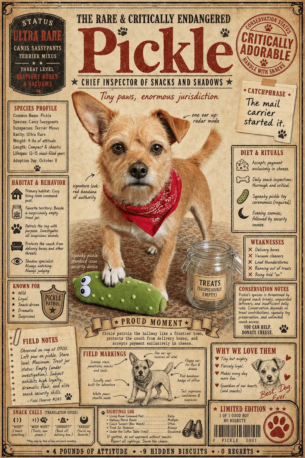 Pickle Field Guide poster