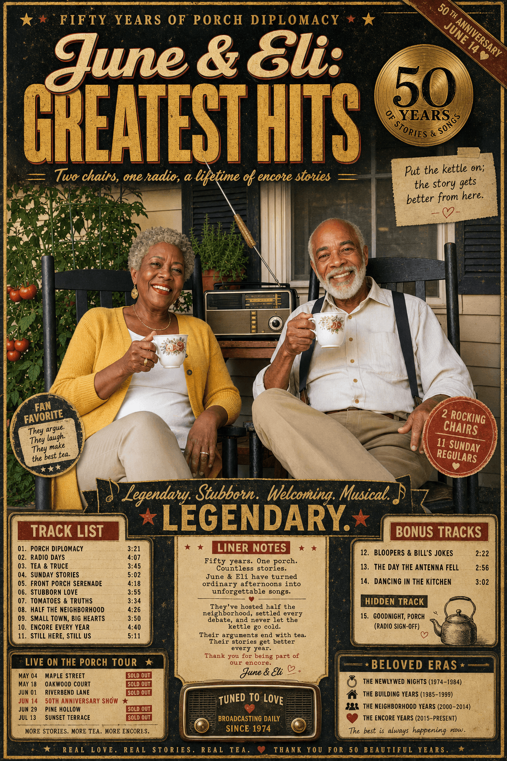 June & Eli Greatest Hits poster