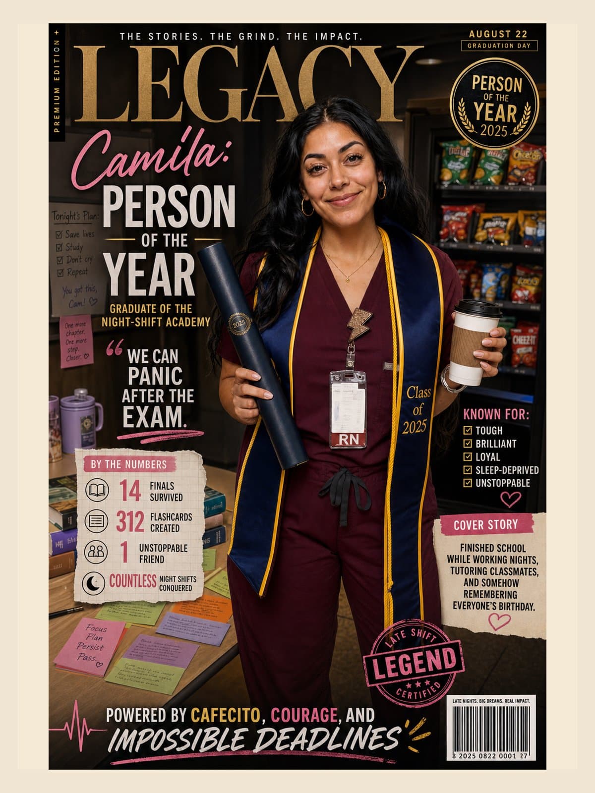 Camila proof image before printing